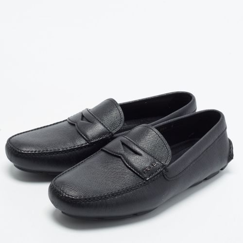Size 42 Saffiano Leather Penny Loafers - Prada - Modalova
