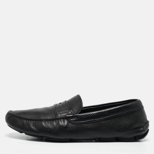 Prada Black Leather Penny Slip On Loafers Size 43.5 - Prada - Modalova