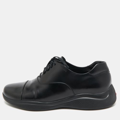 Leather Cap Toe Oxfords Sneakers Size 42.5 - Prada - Modalova