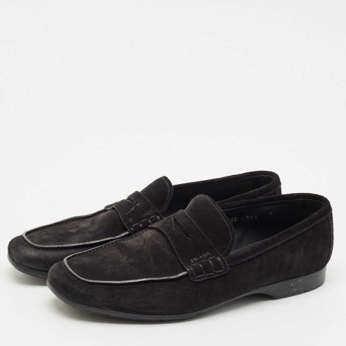 Suede Penny Slip On Loafers Size 41 - Prada - Modalova