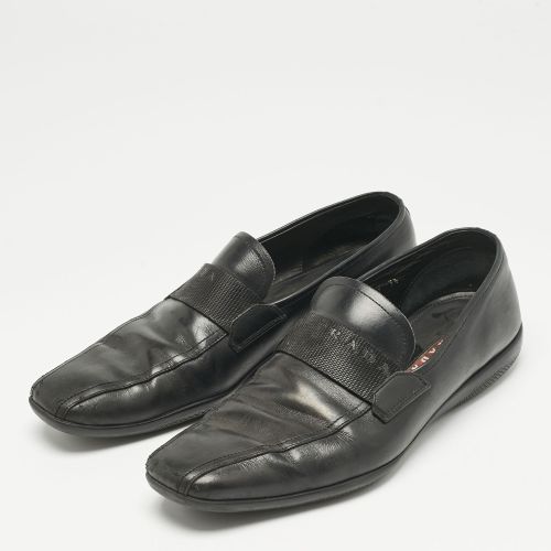Leather Penny Slip On Loafers Size 41.5 - Prada - Modalova