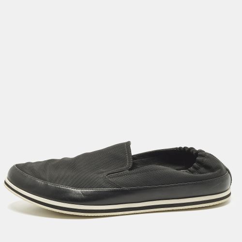 Size 42 Canvas and Leather Slip On Sneakers - Prada - Modalova