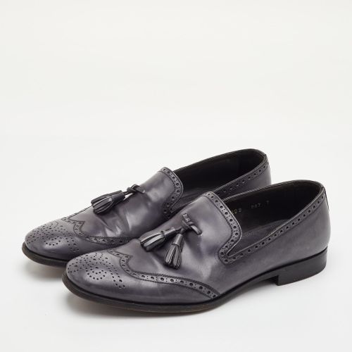 Tassel Size 41 Two Toned Brogue Leather Slip On Loafers - Prada - Modalova