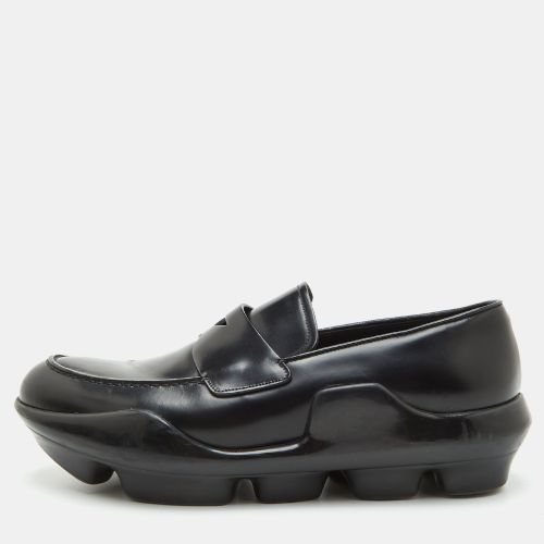 Size 42.5 Brushed Leather Slip On Loafers - Prada - Modalova