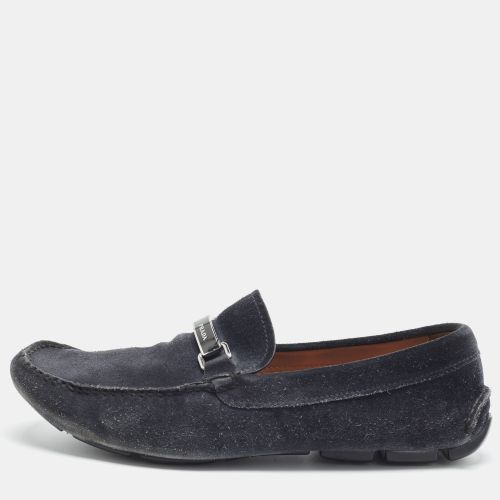 Size 41.5 Suede Penny Loafers - Prada - Modalova