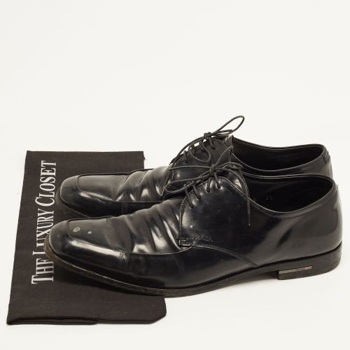 Square Size 42.5 Patent Leather Oxfords - Prada - Modalova