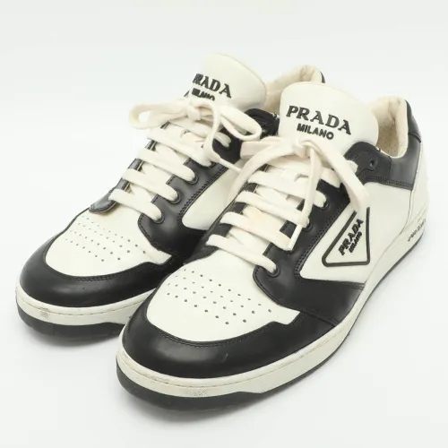 New Avenue Size 41.5 Leather Low Top Sneakers - Prada - Modalova
