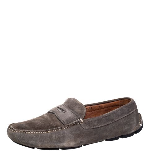 Size 41.5 Suede Loafers & Moccasins - Prada - Modalova