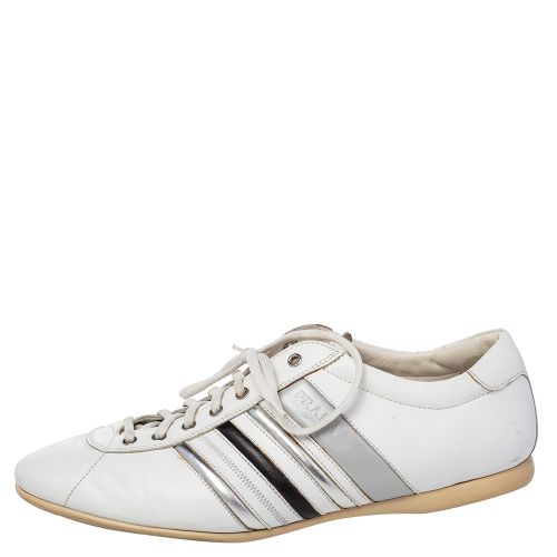 Leather Low Top Sneakers Size 44 - Prada - Modalova