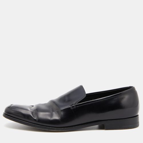 Prada Black Leather Slip on Loafers Size 40 - Prada - Modalova