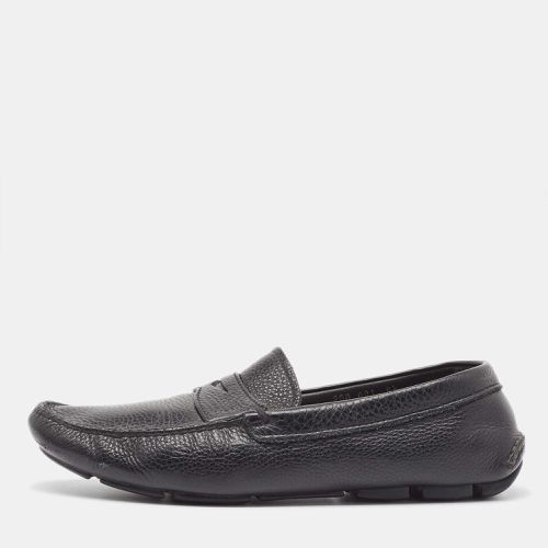 Prada Black Leather Slip On Loafers Size 42.5 - Prada - Modalova