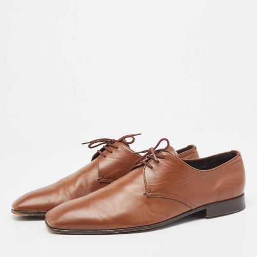 Leather Square Toe Derby Size 41.5 - Prada - Modalova