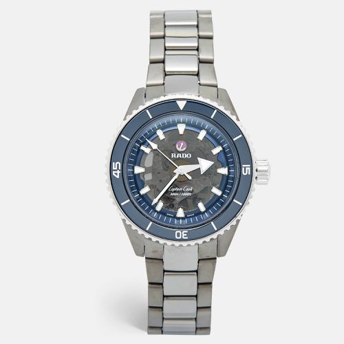 Rado Blue Plasma High-Tech Ceramic Titanium Stainless Steel Captain Cook R32128202 Men's Wristwatch 43 mm - Rado - Modalova