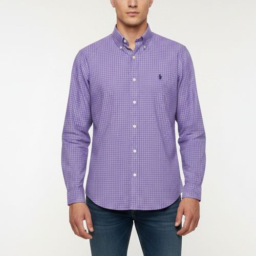 Check Cotton Button Down Shirt S - Ralph Lauren - Modalova