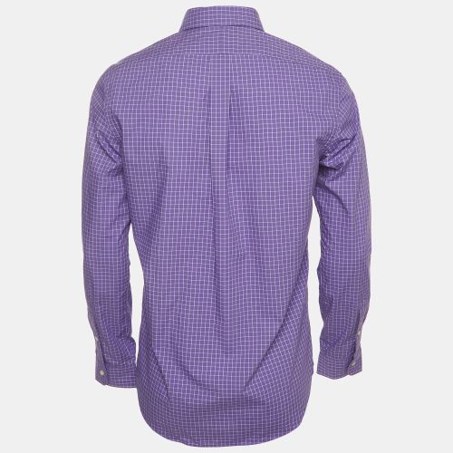 Check Cotton Button Down Shirt S - Ralph Lauren - Modalova
