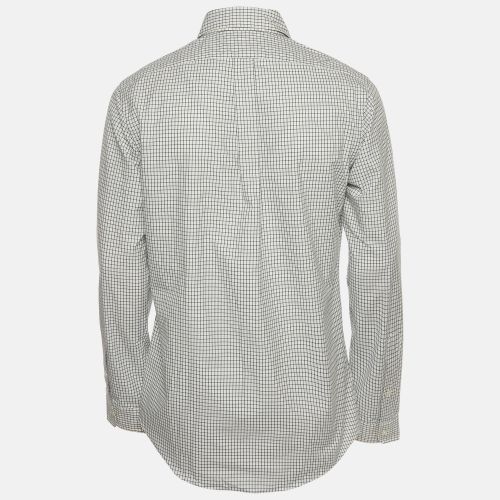 Checked Cotton Custom Fit Button Down Shirt M - Ralph Lauren - Modalova