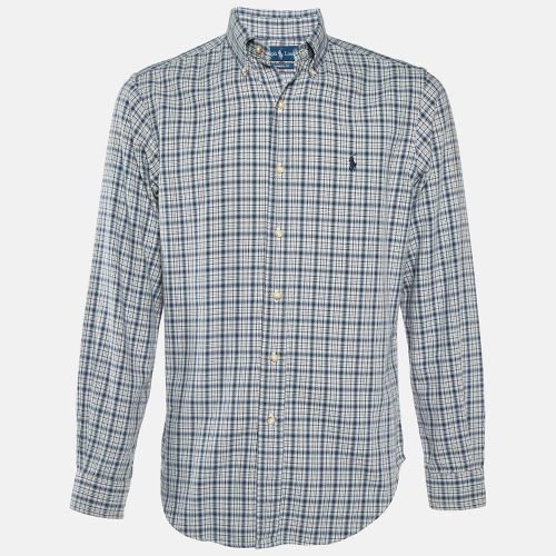 Checked Cotton Classic Fit Button Down Shirt S - Ralph Lauren - Modalova