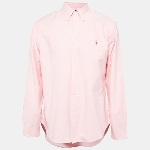 Ralph Lauren Pink Stretch Oxford Cotton Slim Fit Shirt XL - Ralph Lauren - Modalova