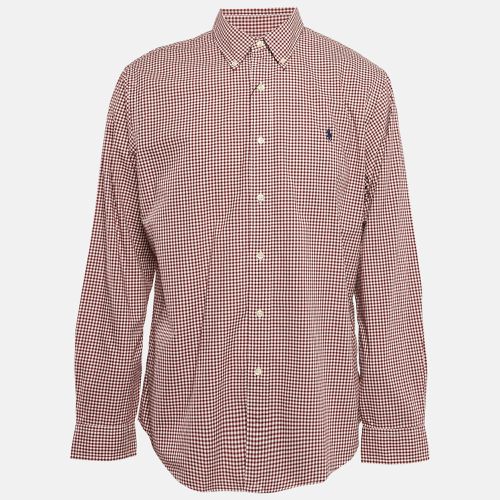 Gingham Checks Cotton Slim Fit Shirt XL - Ralph Lauren - Modalova