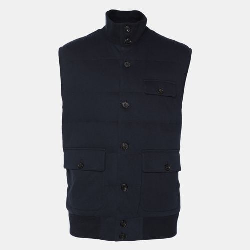 Ralph Lauren Navy Blue Quilted Cotton Sleeveless Jacket L - Ralph Lauren - Modalova