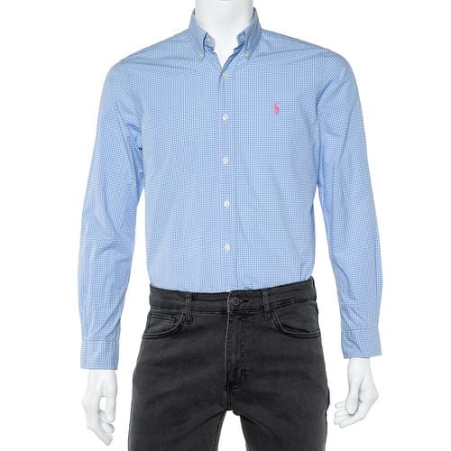 Ralph Lauren Light Blue Check Cotton Button Down Shirt S - Ralph Lauren - Modalova