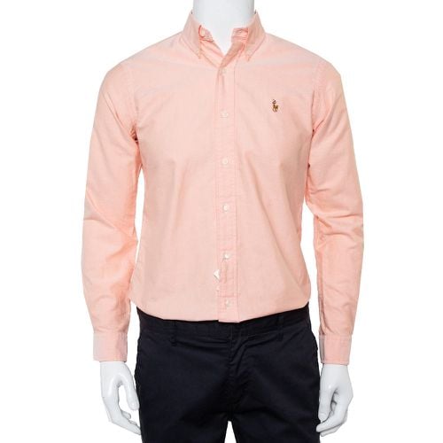 Ralph Lauren Pink Cotton Button Front Custom Fit Shirt S - Ralph Lauren - Modalova