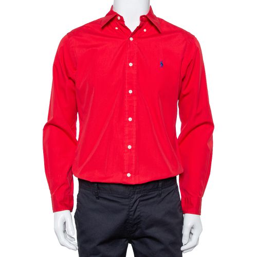 Ralph Lauren Red Cotton Button Front Classic Fit Shirt S - Ralph Lauren - Modalova