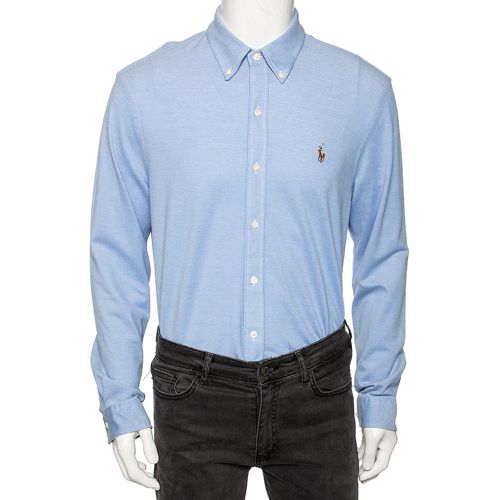 Ralph Lauren Blue Cotton Knit Oxford Shirt XL - Ralph Lauren - Modalova