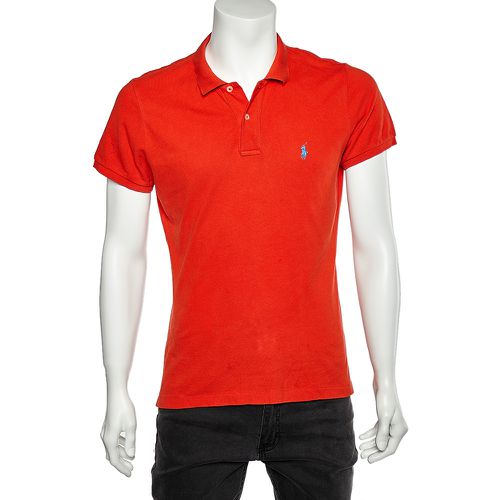 Ralph Lauren Orange Cotton Pique Skinny Polo T-shirt XL - Ralph Lauren - Modalova