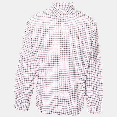 Ralph Lauren White Checked Cotton Button Front Shirt XL - Ralph Lauren - Modalova