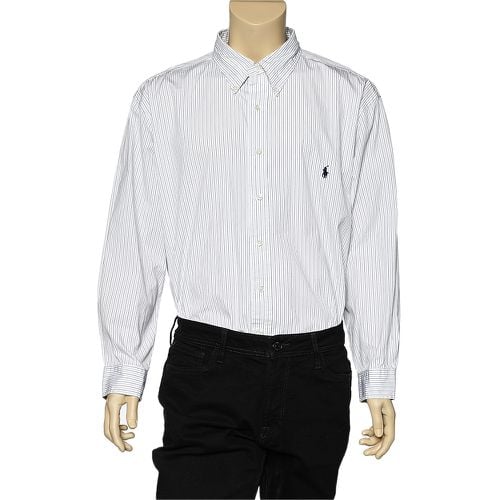 Ralph Lauren White Striped Cotton Button Front Shirt 3XB - Ralph Lauren - Modalova