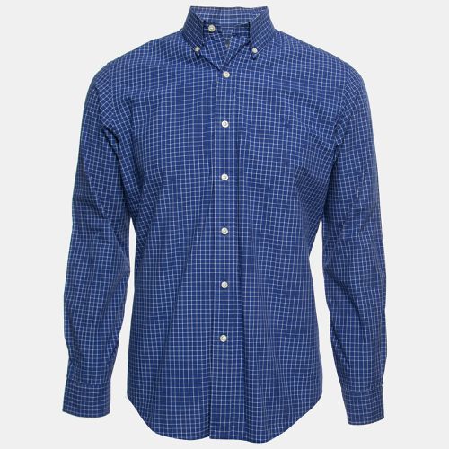 Ralph Lauren Blue Checked Patterned Cotton Button Down Shirt M - Ralph Lauren - Modalova