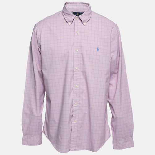 Ralph Lauren Pink Check Print Full Sleeves Shirt XXL - Ralph Lauren - Modalova