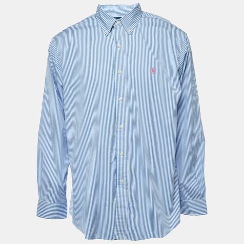 Ralph Lauren Blue Striped Cotton Button Front Full Sleeve Shirt XL - Ralph Lauren - Modalova