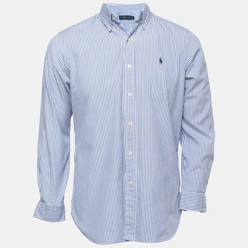 Ralph Lauren White/Blue Striped Cotton Full Sleeve Shirt S - Ralph Lauren - Modalova