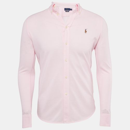 Ralph Lauren Pink Cotton Knit Oxford Button Down Shirt M - Ralph Lauren - Modalova