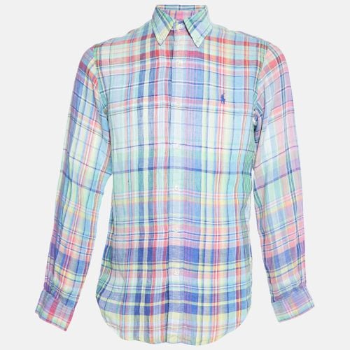 Ralph Lauren Multicolor Madras Check Linen Button Down Shirt M - Ralph Lauren - Modalova