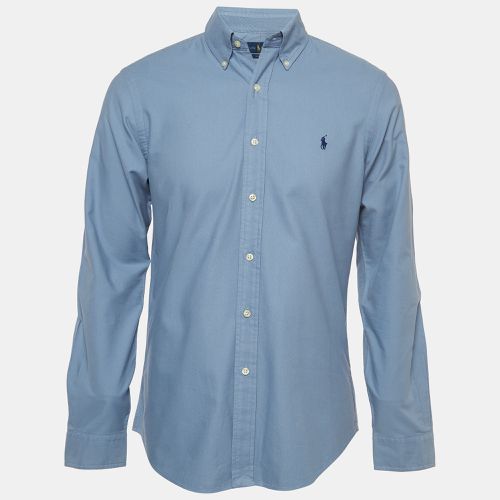 Polo Ralph Lauren Blue Cotton Slim Fit Shirt M - Ralph Lauren - Modalova