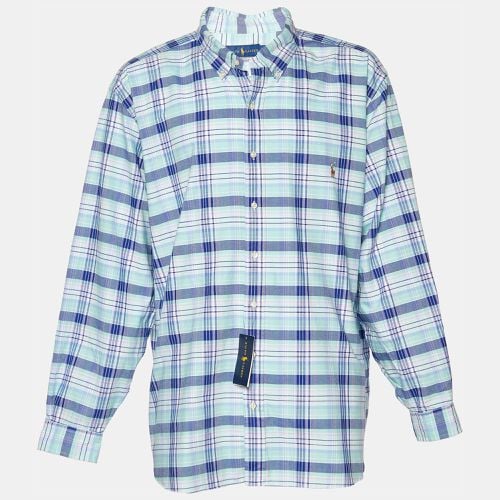 Checkered Cotton Button Front Shirt 3XB/3XL - Ralph Lauren - Modalova