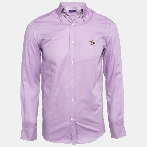 Ralph Lauren Purple Label Lavender Embroidered Oxford Cotton Shirt XS - Ralph Lauren Purple Label - Modalova