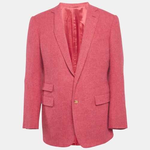 Ralph Lauren Purple Label Pink Herringbone Wool Blend Custom Fit Blazer M - Ralph Lauren Purple Label - Modalova