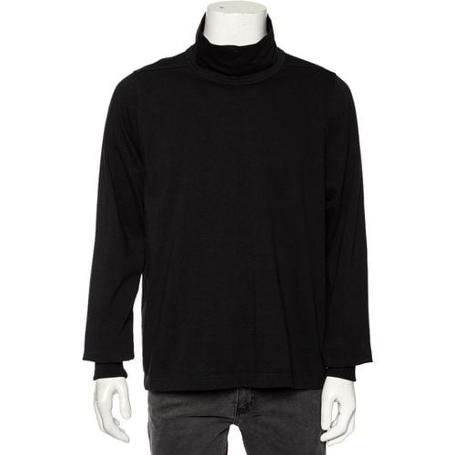 Rick Owens Black Knit Funnel Neck Detailed Oversized Jumper S - Rick Owens - Modalova