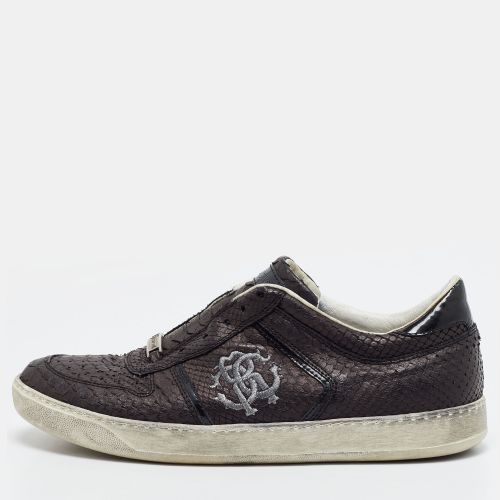 Size 42 Python Leather Slip On Sneakers - Roberto Cavalli - Modalova