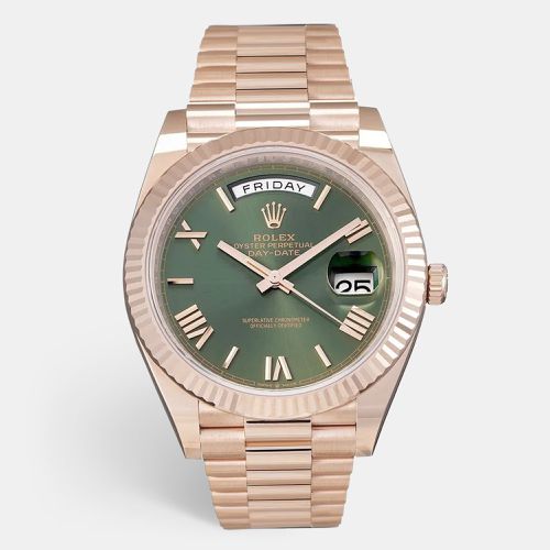 Rolex Olive Dial Day-Date 60th Anniversary 40 mm - Rolex - Modalova