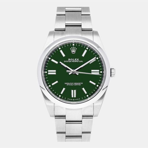 Dial Stainless Steel Oyster Perpetual 41 mm - Rolex - Modalova