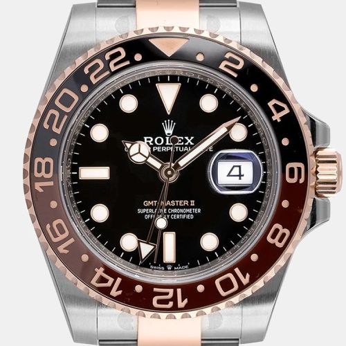 Rolex 18k Rose Gold, Stainless Steel GMT || Rootbeer 40 mm - Rolex - Modalova