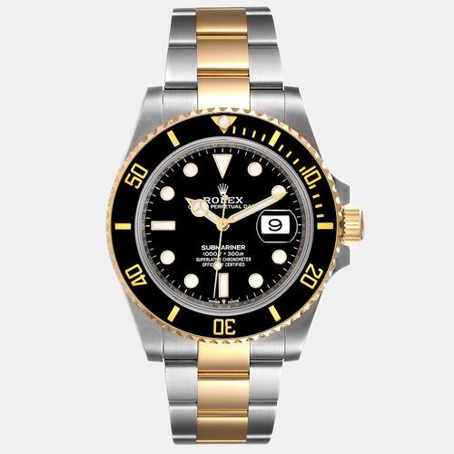 Rolex Black 18k Yellow Gold And Stainless Steel Submariner 126613 LN Automatic Men's Wristwatch 41 mm - Rolex - Modalova