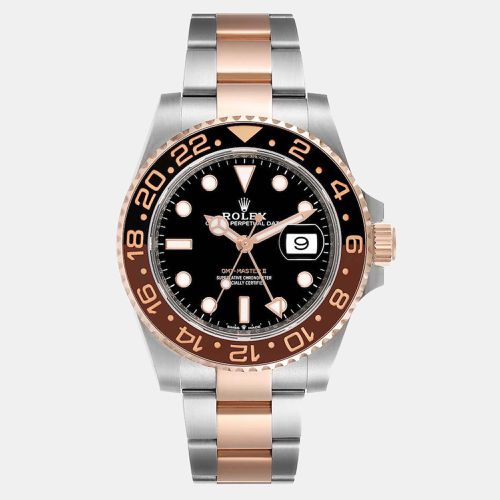 Rolex Rootbeer Stainless Steel &18K Rose Gold GMT-MASTER II Men's Wristwatch 40 mm - Rolex - Modalova