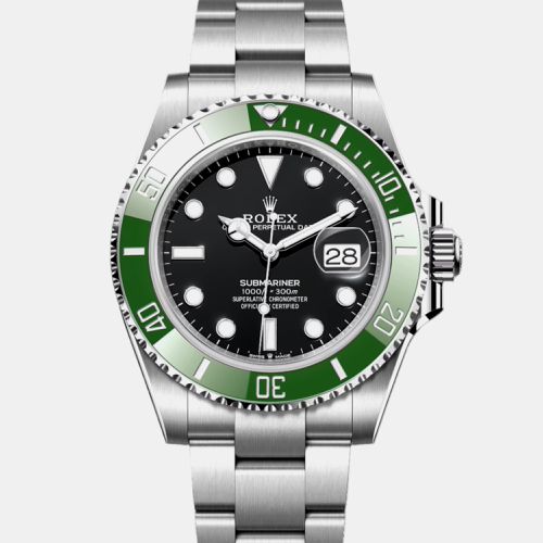 Rolex -Stainless Steel 41 black automatic Submariner 126610LV - Rolex - Modalova