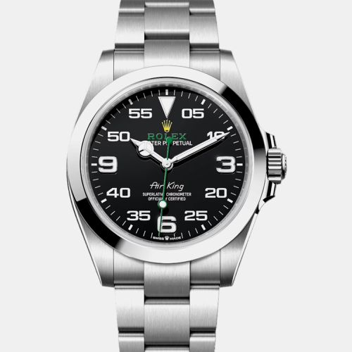 Rolex -Stainless Steel black automatic Air-King 126900 40 mm - Rolex - Modalova